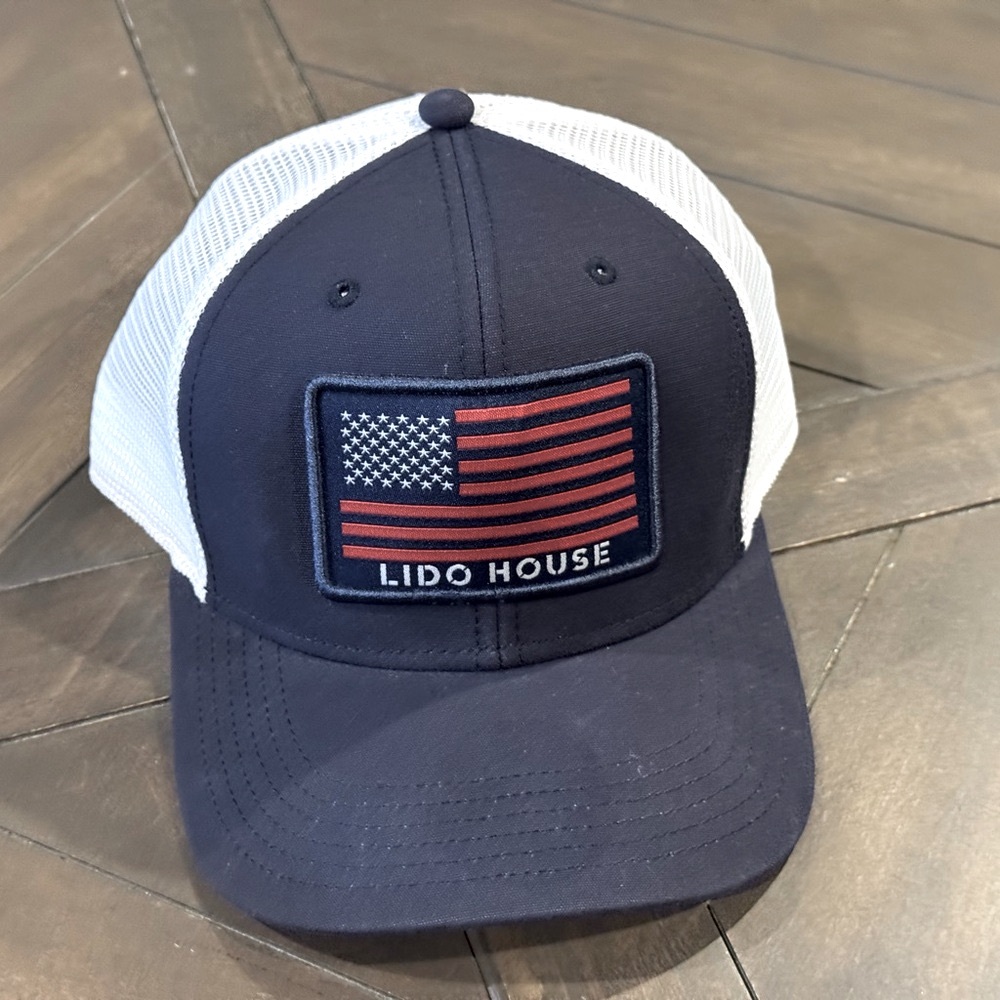 Lido House Navy/White Mesh Hat